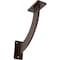 Ekena Millwork Bradford Steel Bracket, Antiqued Copper 2"W x 9"D x 9"H BKTM02X09X09BRACO - alternate 1